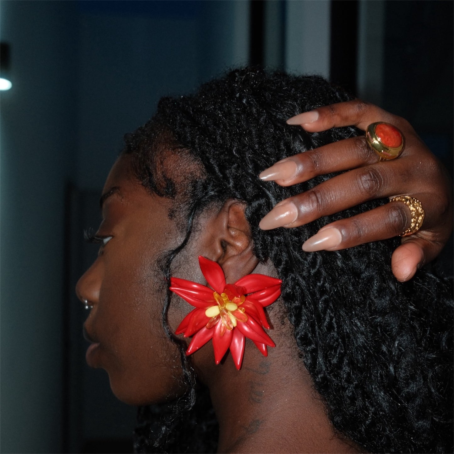 Rosa Flower Earrings