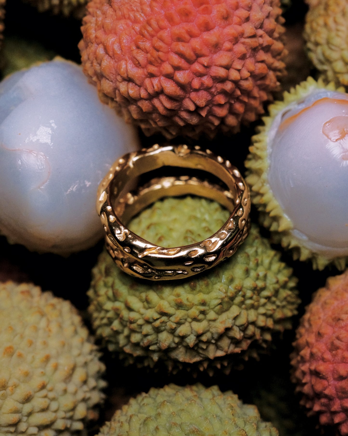Gold Paisley Double Ring
