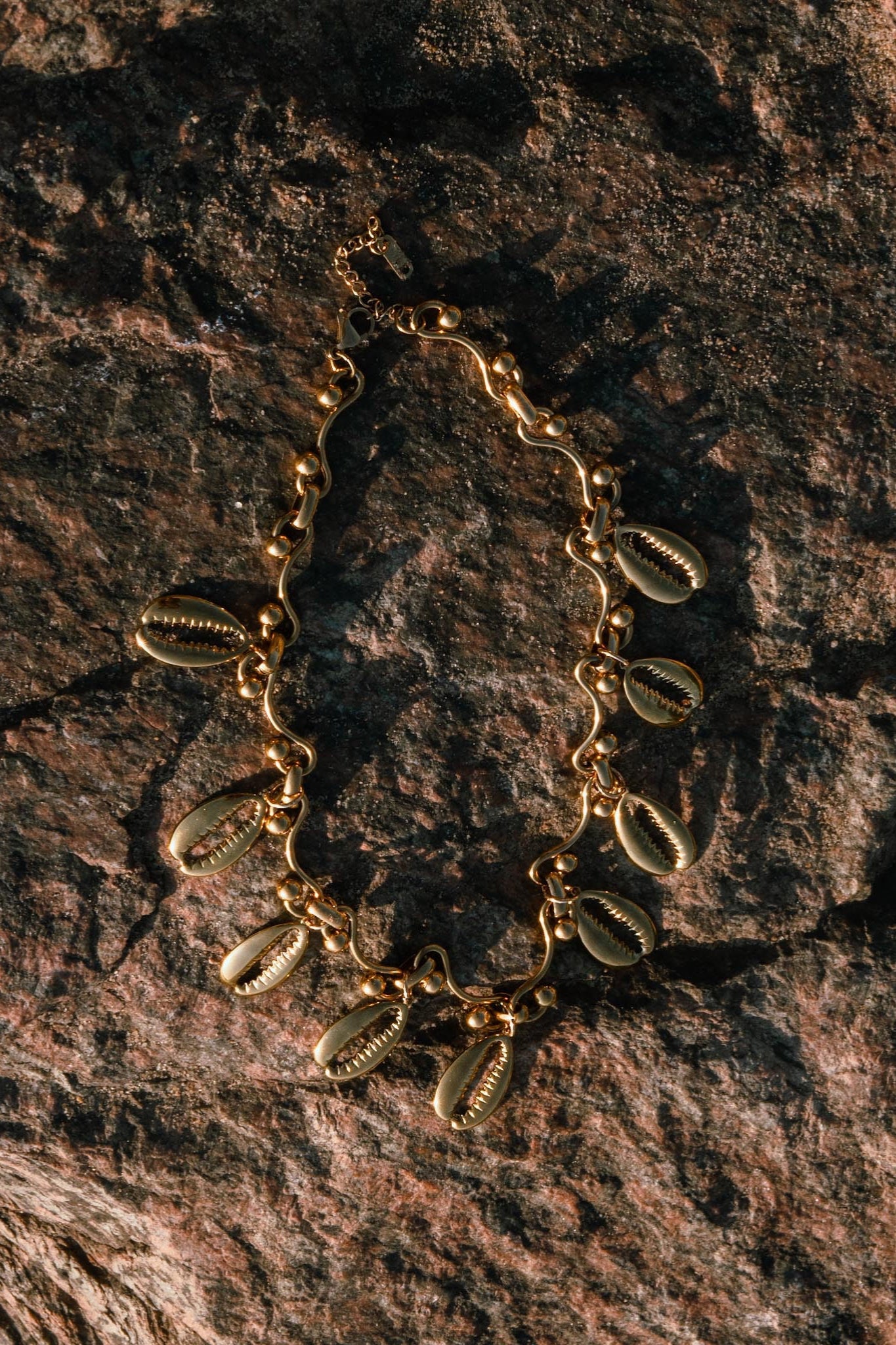 Gold Cowrie Shell Necklace