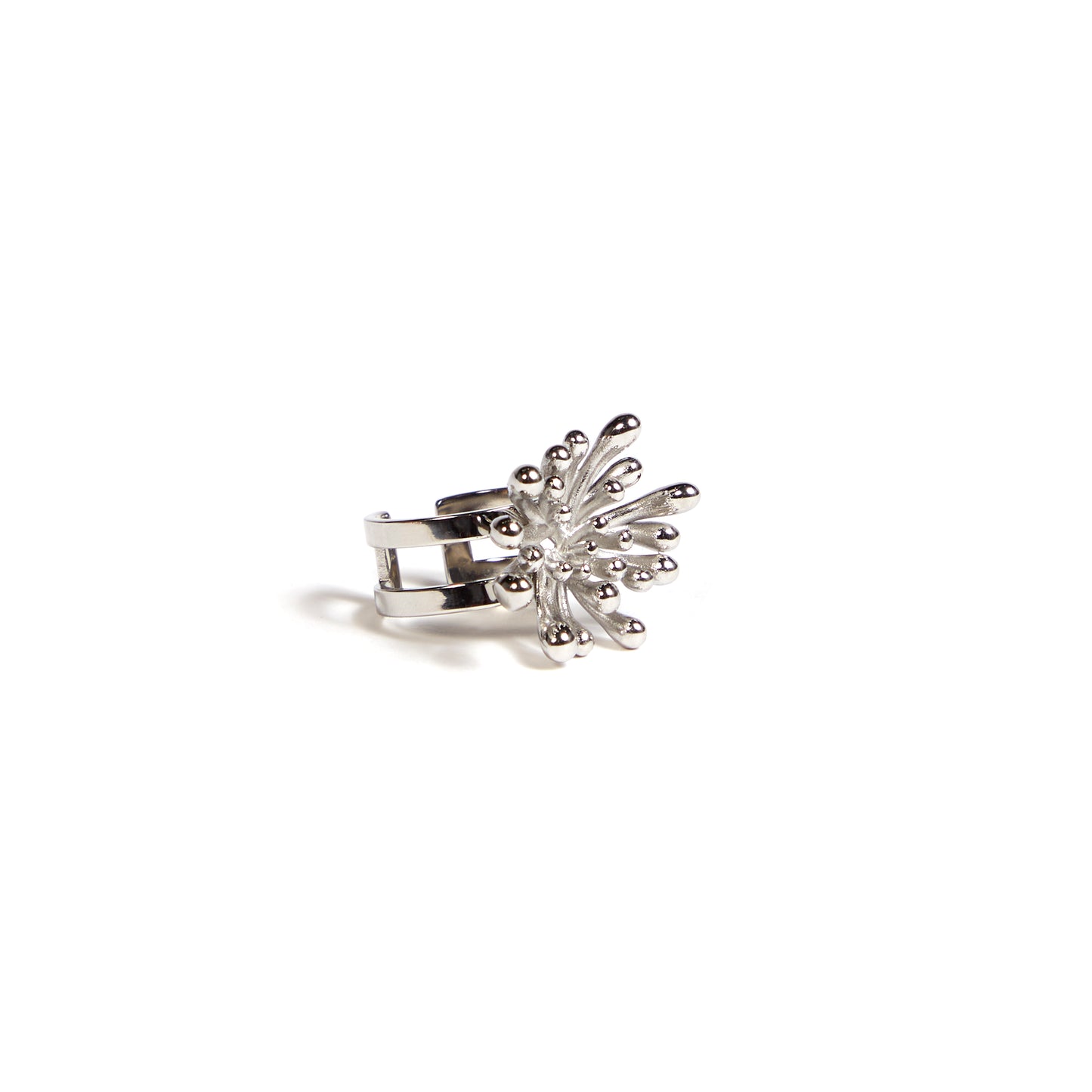 Silver In Bloom Ring