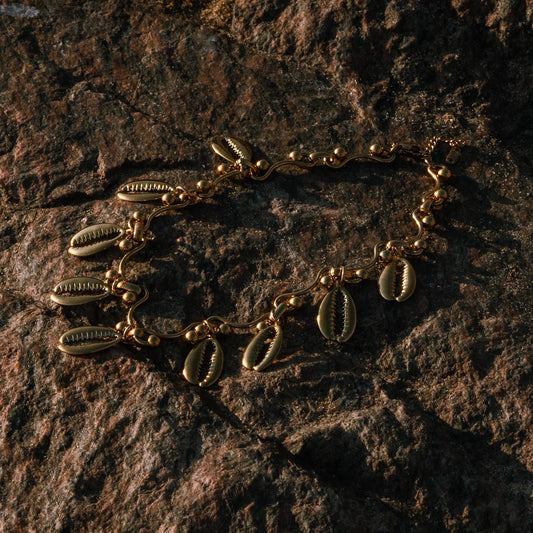 Gold Cowrie Shell Necklace