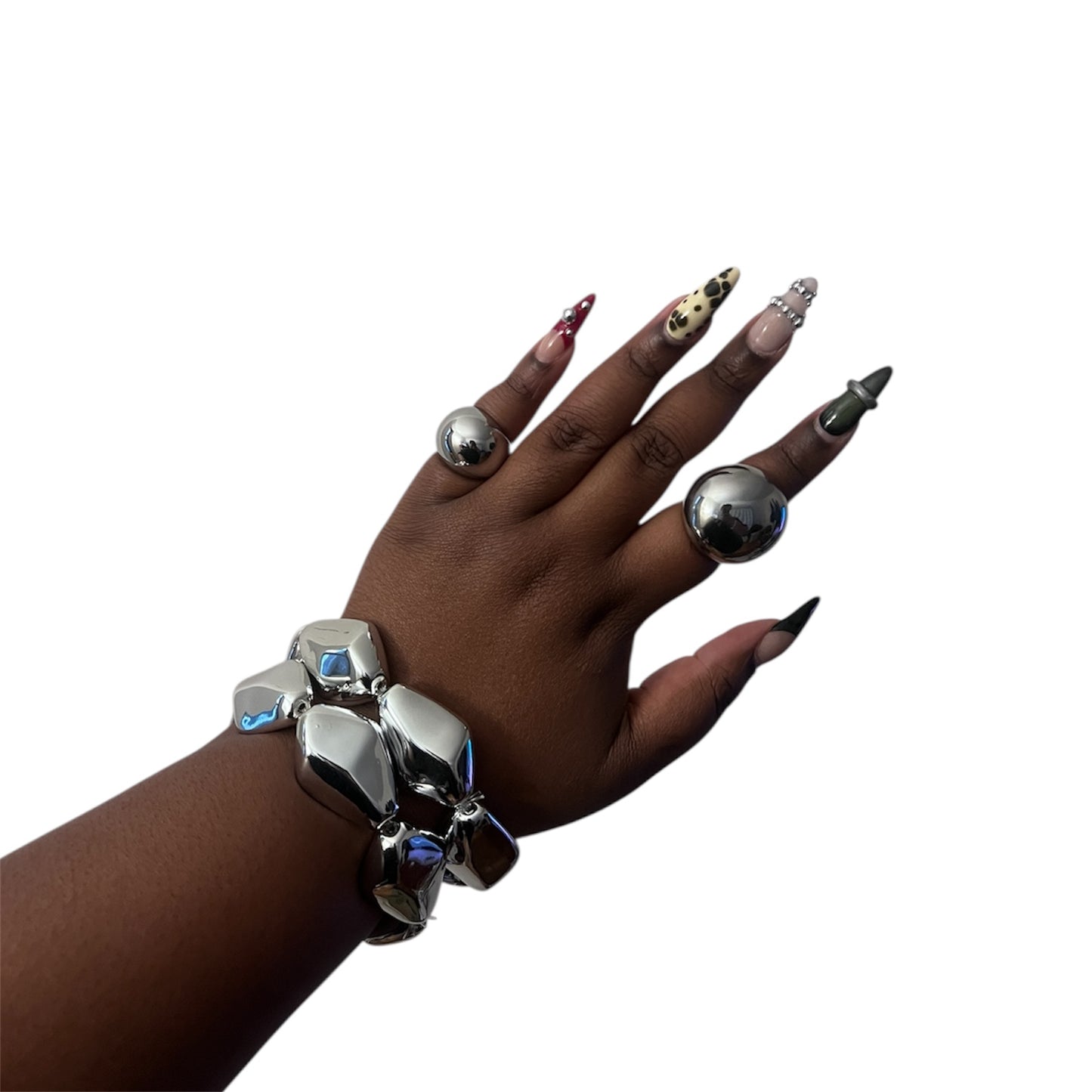 Geometric Pebble Bracelets