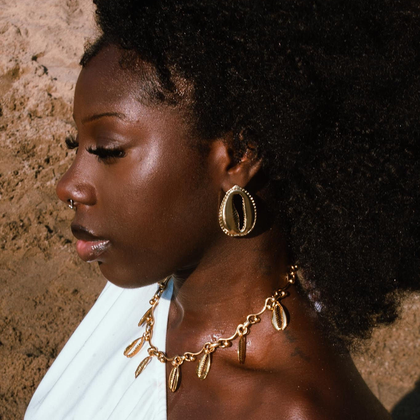 Jumbo Cowrie Shell Earrings