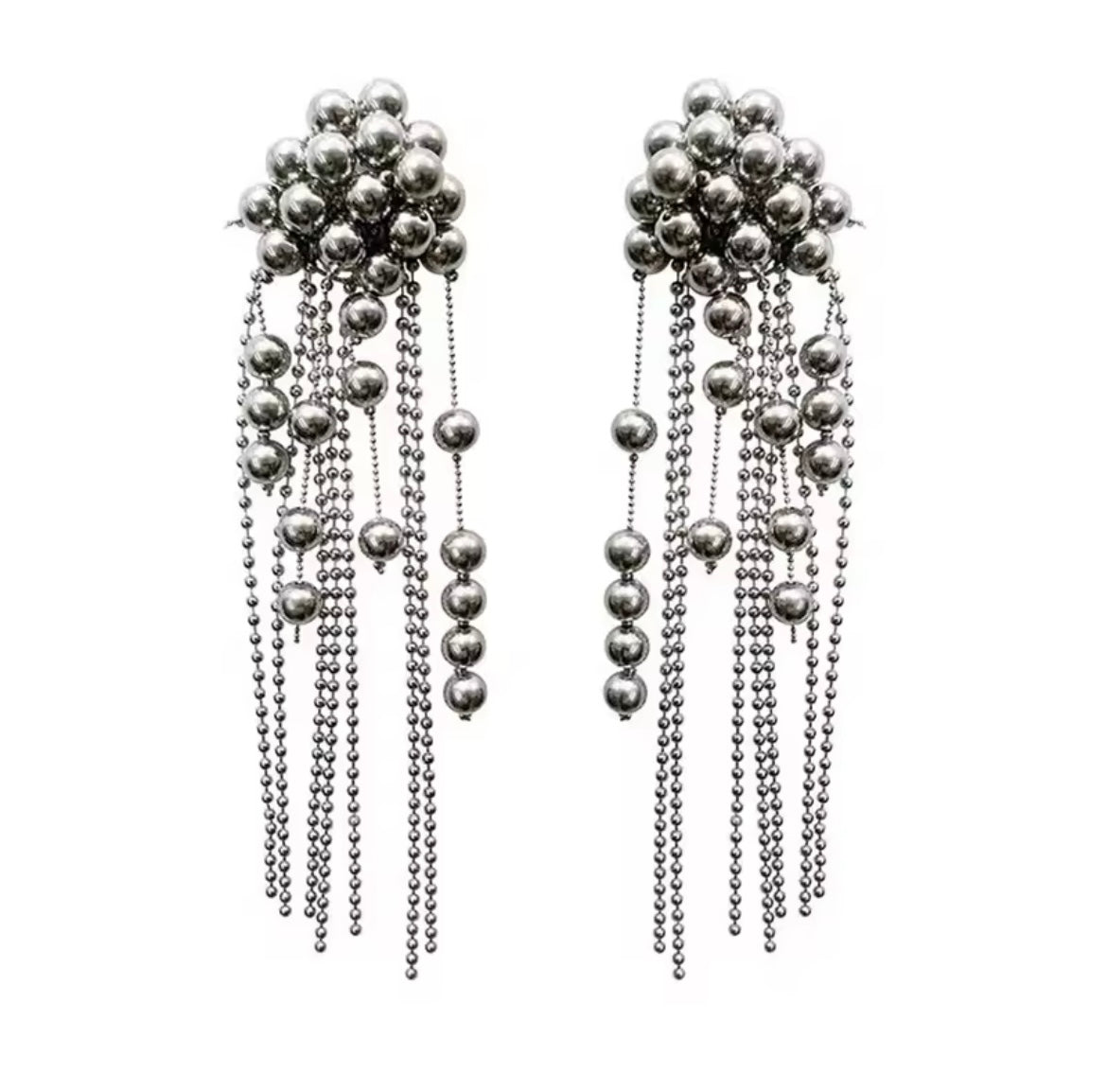 Chrome Rain Earrings
